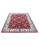 Ziegler 5'0'' X 6'7'' Hand-Knotted Wool Rug 5'0'' x 6'7'' (150 X 198) / Red / Ivory