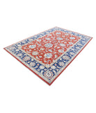 Ziegler 6'4'' X 9'6'' Hand-Knotted Wool Rug 6'4'' x 9'6'' (190 X 285) / Red / Blue