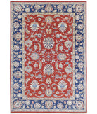 Ziegler 6'4'' X 9'6'' Hand-Knotted Wool Rug 6'4'' x 9'6'' (190 X 285) / Red / Blue