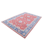 Ziegler 6'8'' X 9'10'' Hand-Knotted Wool Rug 6'8'' x 9'10'' (200 X 295) / Red / Blue