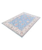 Ziegler 4'10'' X 6'11'' Hand-Knotted Wool Rug 4'10'' x 6'11'' (145 X 208) / Blue / Ivory