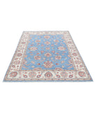 Ziegler 4'10'' X 6'11'' Hand-Knotted Wool Rug 4'10'' x 6'11'' (145 X 208) / Blue / Ivory