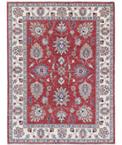 Ziegler 4'10'' X 6'6'' Hand-Knotted Wool Rug 4'10'' x 6'6'' (145 X 195) / Red / Ivory