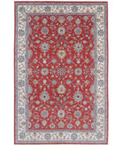 Ziegler 6'5'' X 9'9'' Hand-Knotted Wool Rug 6'5'' x 9'9'' (193 X 293) / Red / Ivory