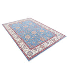 Ziegler 6'0'' X 8'3'' Hand-Knotted Wool Rug 6'0'' x 8'3'' (180 X 248) / Blue / Ivory