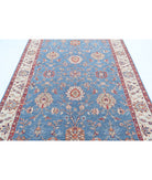 Ziegler 6'0'' X 8'3'' Hand-Knotted Wool Rug 6'0'' x 8'3'' (180 X 248) / Blue / Ivory