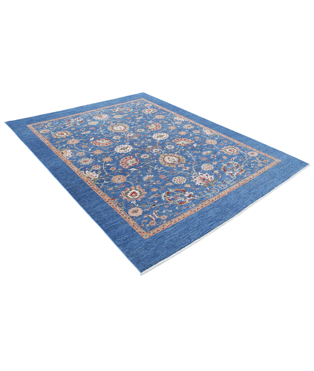 Ziegler 6'9'' X 8'10'' Hand-Knotted Wool Rug 6'9'' x 8'10'' (203 X 265) / Blue / N/A