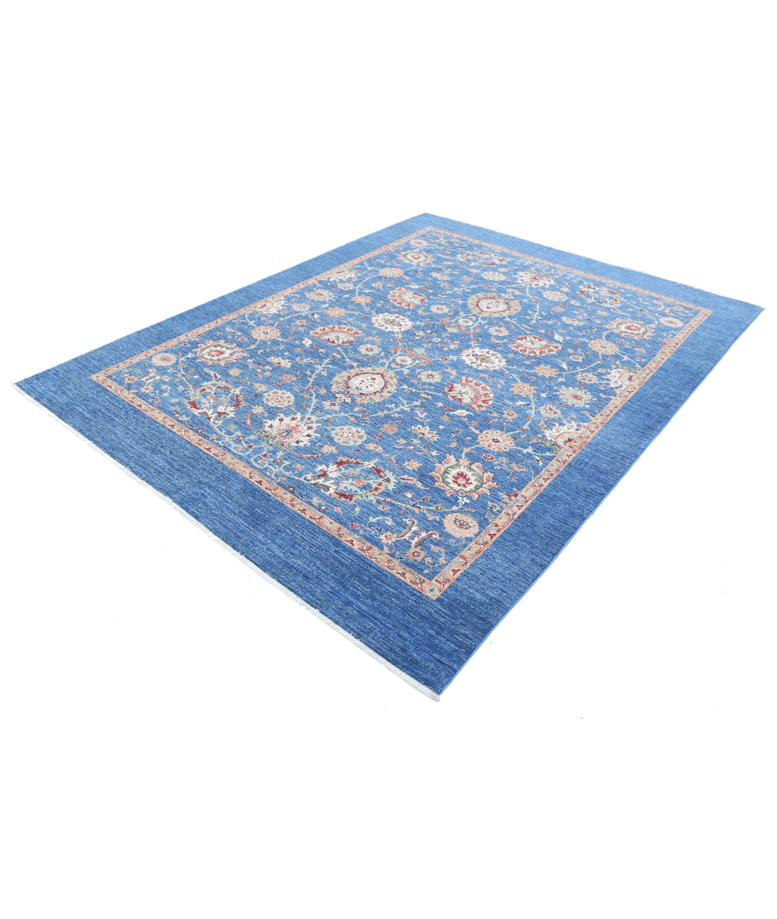 Ziegler 6'9'' X 8'10'' Hand-Knotted Wool Rug 6'9'' x 8'10'' (203 X 265) / Blue / N/A