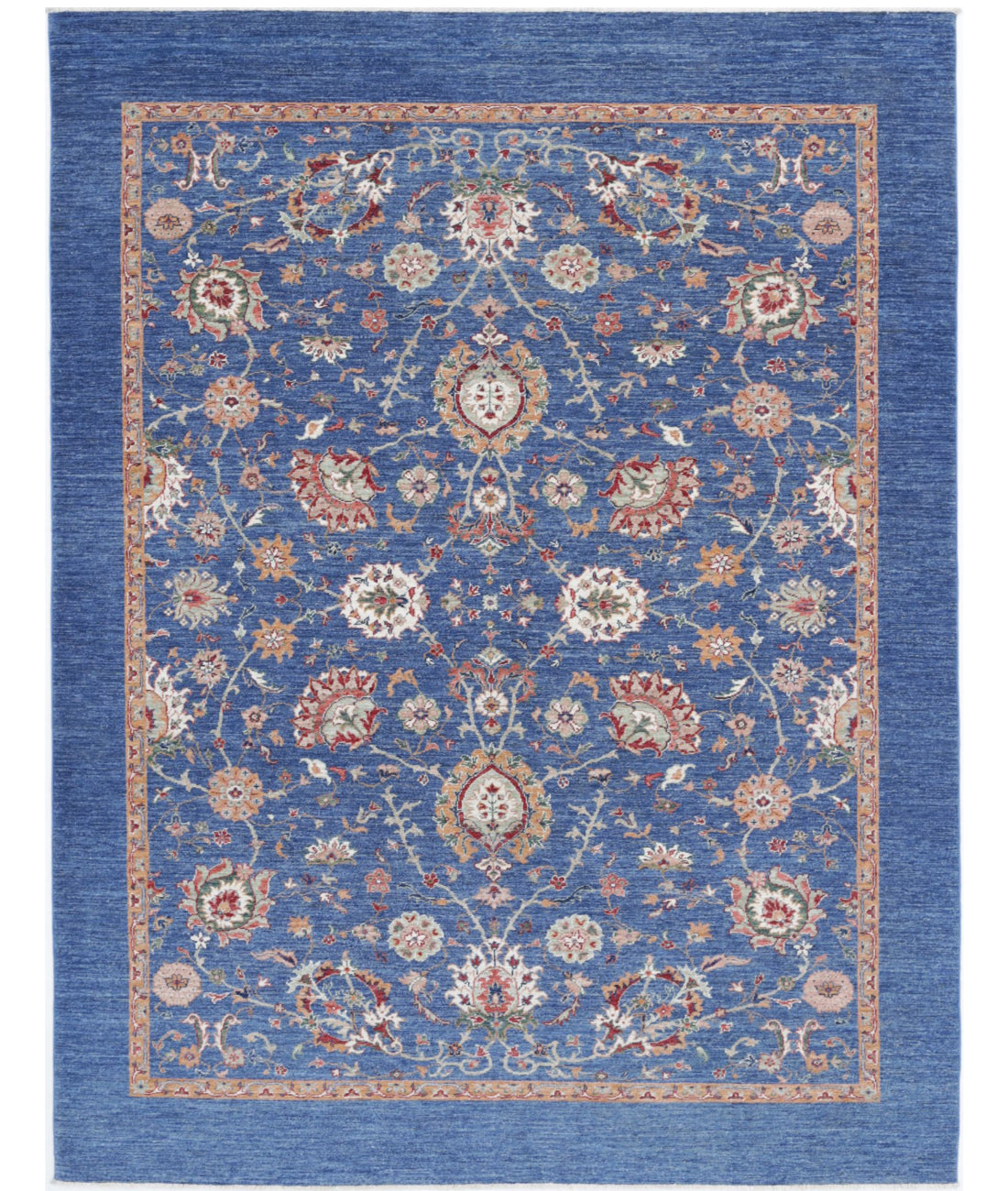 Ziegler 6'9'' X 8'10'' Hand-Knotted Wool Rug 6'9'' x 8'10'' (203 X 265) / Blue / N/A