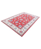 Ziegler 6'6'' X 9'4'' Hand-Knotted Wool Rug 6'6'' x 9'4'' (195 X 280) / Red / Ivory