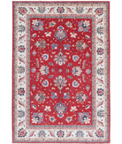 Ziegler 6'6'' X 9'4'' Hand-Knotted Wool Rug 6'6'' x 9'4'' (195 X 280) / Red / Ivory