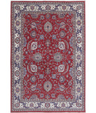 Ziegler 6'3'' X 9'9'' Hand-Knotted Wool Rug 6'3'' x 9'9'' (188 X 293) / Red / Ivory