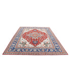 Heriz 7'11'' X 9'9'' Hand-Knotted Wool Rug 7'11'' x 9'9'' (238 X 293) / Purple / Blue