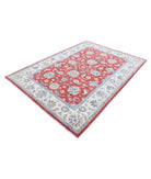 Ziegler 5'7'' X 7'11'' Hand-Knotted Wool Rug 5'7'' x 7'11'' (168 X 238) / Red / Ivory