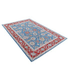 Ziegler 5'4'' X 7'10'' Hand-Knotted Wool Rug 5'4'' x 7'10'' (160 X 235) / Blue / Red