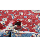 Ziegler 5'6'' X 7'6'' Hand-Knotted Wool Rug 5'6'' x 7'6'' (165 X 225) / Red / Blue