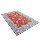 Ziegler 5'5'' X 7'10'' Hand-Knotted Wool Rug 5'5'' x 7'10'' (163 X 235) / Red / Blue