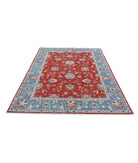 Ziegler 5'5'' X 7'10'' Hand-Knotted Wool Rug 5'5'' x 7'10'' (163 X 235) / Red / Blue