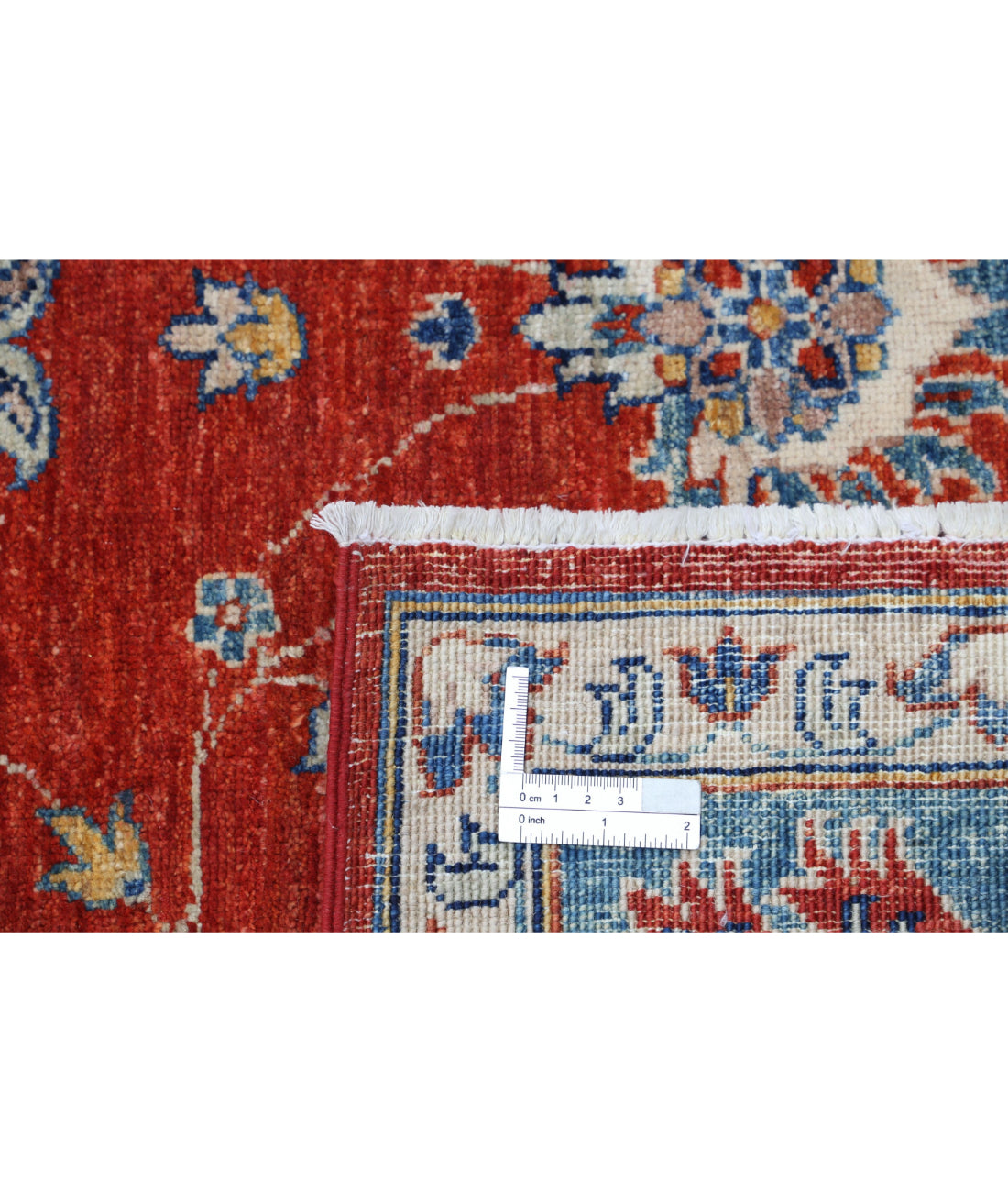 Ziegler 5'5'' X 7'10'' Hand-Knotted Wool Rug 5'5'' x 7'10'' (163 X 235) / Red / Blue