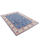 Ziegler 5'6'' X 7'9'' Hand-Knotted Wool Rug 5'6'' x 7'9'' (165 X 233) / Blue / Ivory