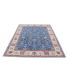 Ziegler 5'6'' X 7'9'' Hand-Knotted Wool Rug 5'6'' x 7'9'' (165 X 233) / Blue / Ivory