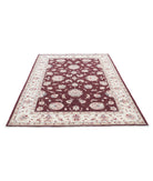 Ziegler 5'7'' X 7'7'' Hand-Knotted Wool Rug 5'7'' x 7'7'' (168 X 228) / Burgundy / Ivory