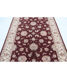 Ziegler 5'7'' X 7'7'' Hand-Knotted Wool Rug 5'7'' x 7'7'' (168 X 228) / Burgundy / Ivory