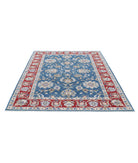 Ziegler 5'10'' X 7'9'' Hand-Knotted Wool Rug 5'10'' x 7'9'' (175 X 233) / Blue / Red