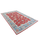 Ziegler 6'5'' X 9'8'' Hand-Knotted Wool Rug 6'5'' x 9'8'' (193 X 290) / Red / Blue