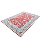 Ziegler 6'5'' X 9'8'' Hand-Knotted Wool Rug 6'5'' x 9'8'' (193 X 290) / Red / Blue