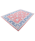 Ziegler 6'8'' X 9'8'' Hand-Knotted Wool Rug 6'8'' x 9'8'' (200 X 290) / Red / Blue