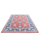 Ziegler 6'8'' X 9'8'' Hand-Knotted Wool Rug 6'8'' x 9'8'' (200 X 290) / Red / Blue