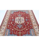 Heriz 5'9'' X 7'9'' Hand-Knotted Wool Rug 5'9'' x 7'9'' (173 X 233) / Red / Ivory