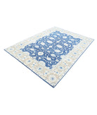 Ziegler 5'8'' X 7'6'' Hand-Knotted Wool Rug 5'8'' x 7'6'' (170 X 225) / Blue / Taupe