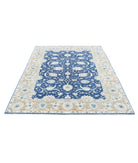 Ziegler 5'8'' X 7'6'' Hand-Knotted Wool Rug 5'8'' x 7'6'' (170 X 225) / Blue / Taupe