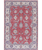 Ziegler 5'4'' X 8'0'' Hand-Knotted Wool Rug 5'4'' x 8'0'' (160 X 240) / Red / Ivory