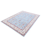 Ziegler 5'9'' X 7'9'' Hand-Knotted Wool Rug 5'9'' x 7'9'' (173 X 233) / Blue / Ivory