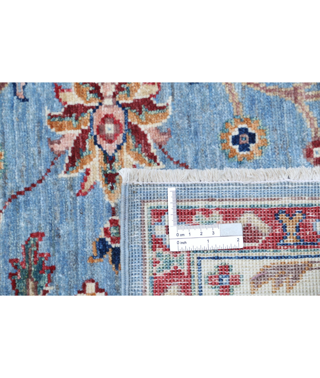 Ziegler 5'9'' X 7'9'' Hand-Knotted Wool Rug 5'9'' x 7'9'' (173 X 233) / Blue / Ivory