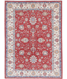 Ziegler 5'8'' X 7'8'' Hand-Knotted Wool Rug 5'8'' x 7'8'' (170 X 230) / Red / Ivory