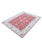 Ziegler 4'11'' X 6'7'' Hand-Knotted Wool Rug 4'11'' x 6'7'' (148 X 198) / Red / Ivory