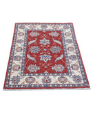 Ziegler 2'8'' X 3'10'' Hand-Knotted Wool Rug 2'8'' x 3'10'' (80 X 115) / Red / Ivory