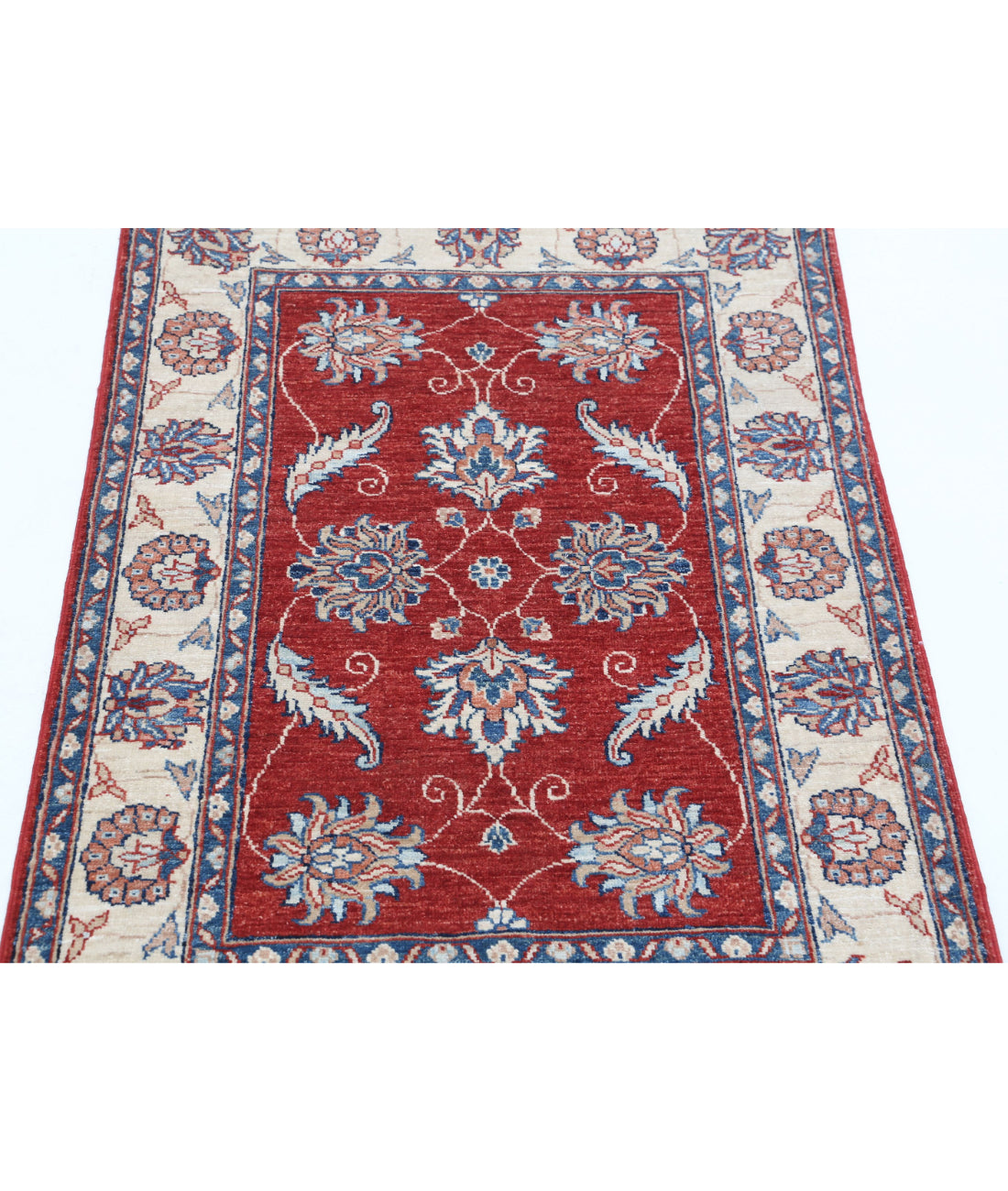 Ziegler 2'8'' X 3'10'' Hand-Knotted Wool Rug 2'8'' x 3'10'' (80 X 115) / Red / Ivory