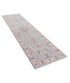 Ziegler 2'8'' X 9'8'' Hand-Knotted Wool Rug 2'8'' x 9'8'' (80 X 290) / Grey / Ivory