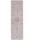 Ziegler 2'8'' X 9'8'' Hand-Knotted Wool Rug 2'8'' x 9'8'' (80 X 290) / Grey / Ivory