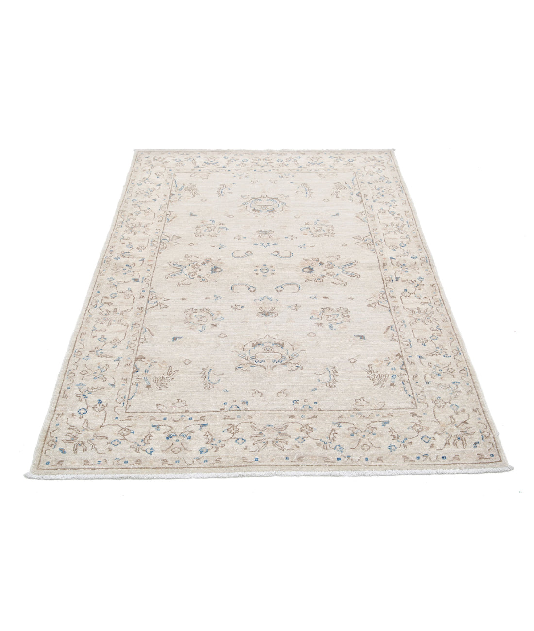 Serenity 3'10'' X 5'9'' Hand-Knotted Wool Rug 3'10'' x 5'9'' (115 X 173) / Grey / Ivory