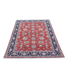 Ziegler 3'9'' X 6'0'' Hand-Knotted Wool Rug 3'9'' x 6'0'' (113 X 180) / Red / Blue