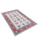 Ziegler 3'10'' X 5'10'' Hand-Knotted Wool Rug 3'10'' x 5'10'' (115 X 175) / Ivory / Red