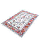 Ziegler 3'10'' X 5'10'' Hand-Knotted Wool Rug 3'10'' x 5'10'' (115 X 175) / Ivory / Red