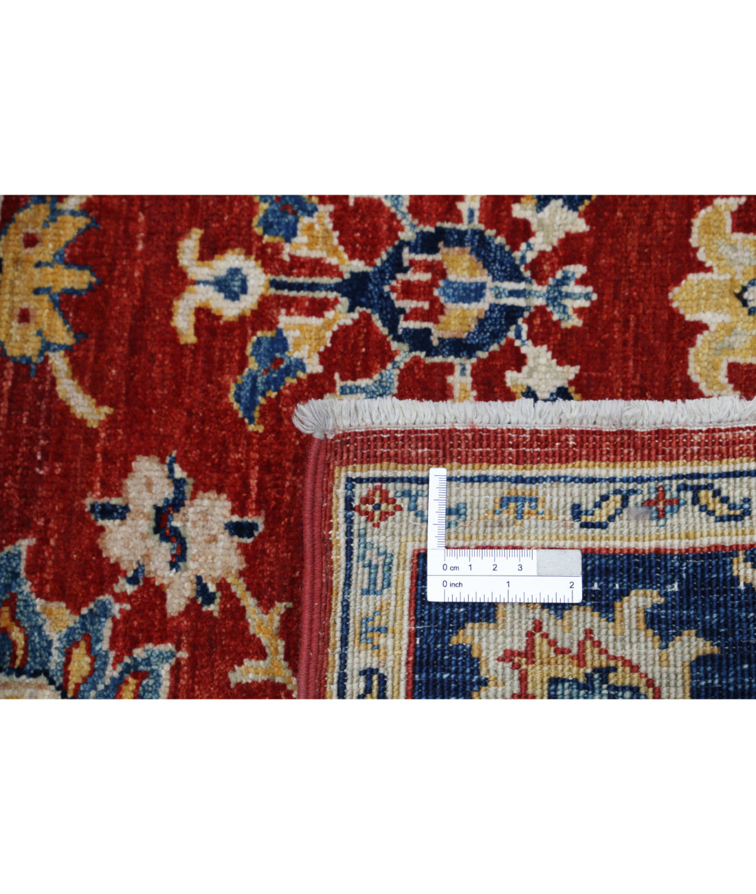 Ziegler 3'11'' X 5'8'' Hand-Knotted Wool Rug 3'11'' x 5'8'' (118 X 170) / Red / Blue