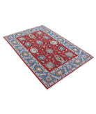 Ziegler 4'0'' X 5'10'' Hand-Knotted Wool Rug 4'0'' x 5'10'' (120 X 175) / Red / Blue